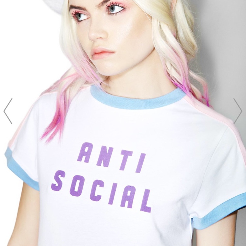 Lazy oaf anti social tee shirt